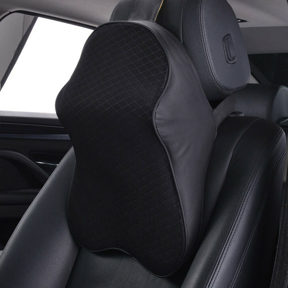 Coussin Ergonomique Appui-Tête pour Voiture - Mousse Mémoire Premium & Design Élégant Noir-X10 ConfortDrive